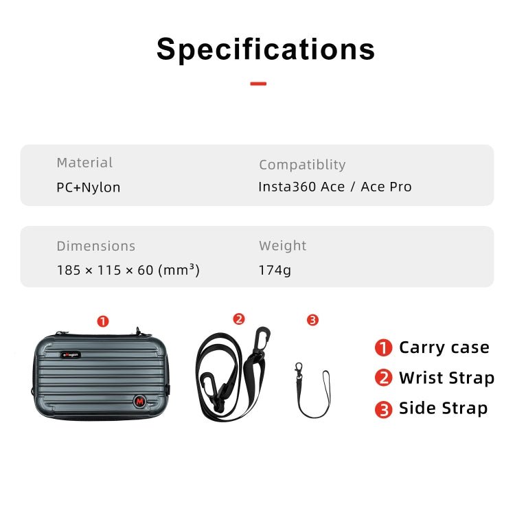 For Insta360 Ace / Ace Pro aMagisn Small Organizer Bag Sports Camera Protective Accessories, For Insta360 Ace / Ace Pro - ORIWHIZaMagisnDJI & Insta360 AccessoriesInsta360 Ace Series