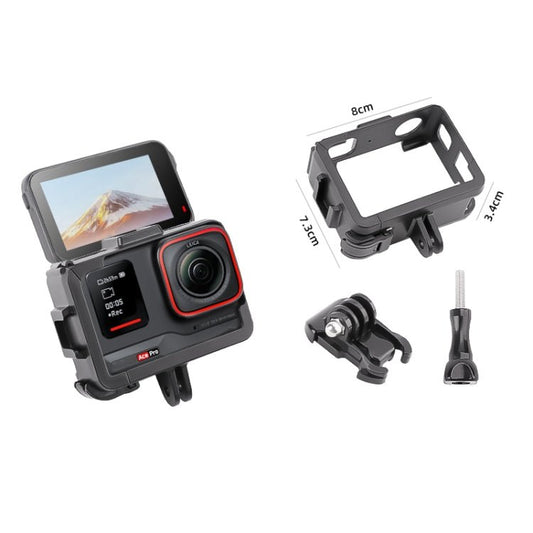 For Insta360 Ace / Ace Pro PC Cage Expansion Adapter Frame with Dual Cold Shoe Bases, For Insta360 Ace / Ace Pro / Ace Pro 2 - ORIWHIZDJI & Insta360 AccessoriesInsta360 Ace SeriesProtection & Cases