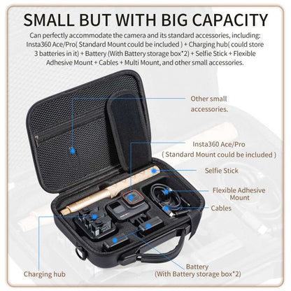 For Insta360 Ace / Ace Pro STARTRC Portable PU Storage Box Case, For Insta360 Ace / Ace Pro - ORIWHIZDJI & Insta360 AccessoriesInsta360 Ace SeriesProtection & Cases