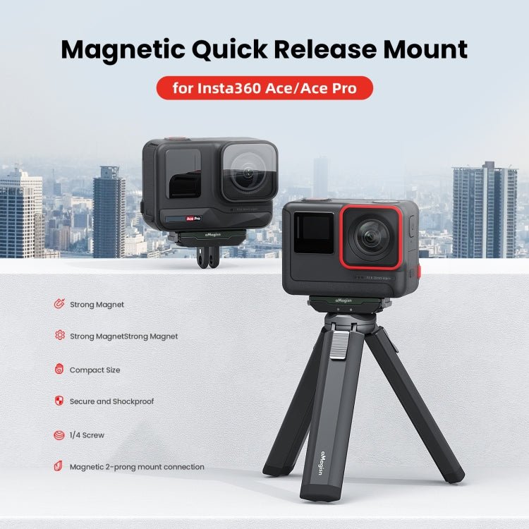 For Insta360 Ace / Ace Pro / X5 aMagisn Metal Magnetic Quick Release Sports Camera Accessories, Metal - ORIWHIZaMagisnDJI & Insta360 AccessoriesInsta360 Ace Series