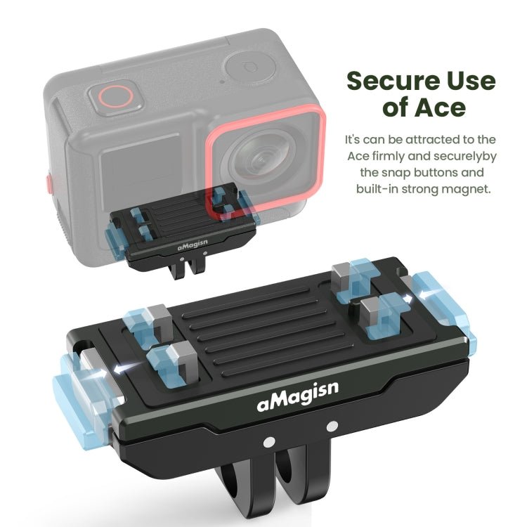 For Insta360 Ace / Ace Pro / X5 aMagisn Metal Magnetic Quick Release Sports Camera Accessories, Metal - ORIWHIZaMagisnDJI & Insta360 AccessoriesInsta360 Ace Series