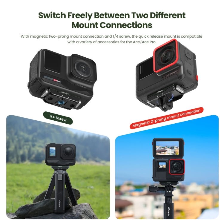 For Insta360 Ace / Ace Pro / X5 aMagisn Metal Magnetic Quick Release Sports Camera Accessories, Metal - ORIWHIZaMagisnDJI & Insta360 AccessoriesInsta360 Ace Series