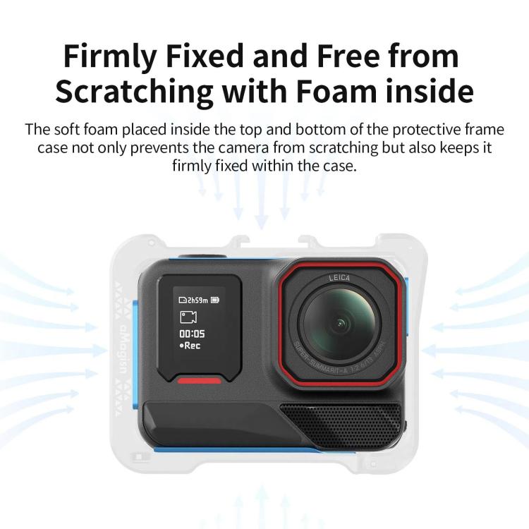 For Insta360 Ace Pro 2 / Ace Pro Camera AMagisn Quick Release Metal Cage Horizontal & Vertical Shooting Protective Frame - ORIWHIZaMagisnDJI & Insta360 AccessoriesInsta360 Ace Series