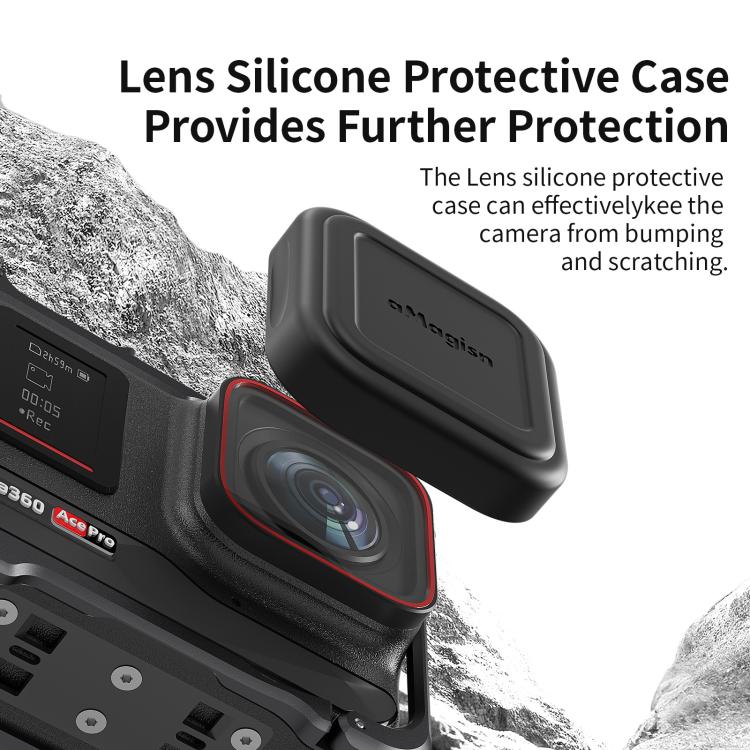 For Insta360 Ace Pro 2 / Ace Pro Camera AMagisn Quick Release Metal Cage Horizontal & Vertical Shooting Protective Frame - ORIWHIZaMagisnDJI & Insta360 AccessoriesInsta360 Ace Series