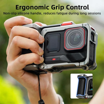 For Insta360 Ace Pro 2 / Ace Pro Flymile Xplorer Grip Kit Street Photography Handle Metal Cage Case, Xplorer Grip - ORIWHIZDJI & Insta360 AccessoriesFlymileInsta360 Ace Series
