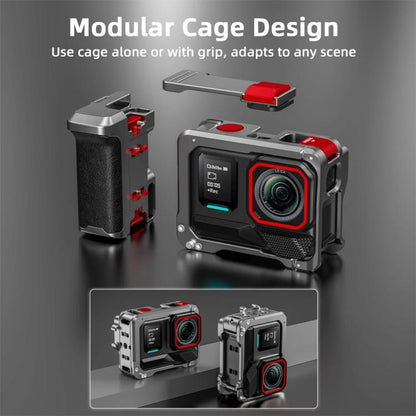 For Insta360 Ace Pro 2 / Ace Pro Flymile Xplorer Grip Kit Street Photography Handle Metal Cage Case, Xplorer Grip - ORIWHIZDJI & Insta360 AccessoriesFlymileInsta360 Ace Series