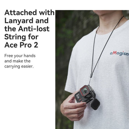 For Insta360 Ace Pro 2 aMagisn Body + Lens Silicone Cover With Lanyard - ORIWHIZaMagisnDJI & Insta360 AccessoriesInsta360 Ace Series