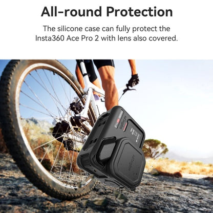 For Insta360 Ace Pro 2 aMagisn Body + Lens Silicone Cover With Lanyard - ORIWHIZaMagisnDJI & Insta360 AccessoriesInsta360 Ace Series