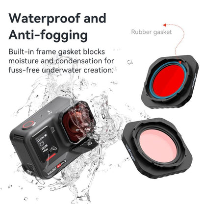 For Insta360 Ace Pro 2 aMagisn Dive Filter Underwater Waterproof Camera Lens Protector - ORIWHIZaMagisnDJI & Insta360 AccessoriesInsta360 Ace Series
