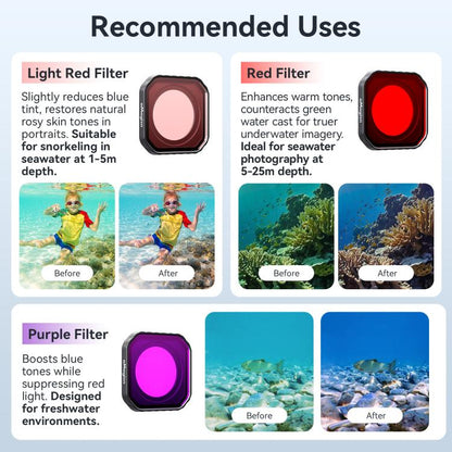 For Insta360 Ace Pro 2 aMagisn Dive Filter Underwater Waterproof Camera Lens Protector - ORIWHIZaMagisnDJI & Insta360 AccessoriesInsta360 Ace Series