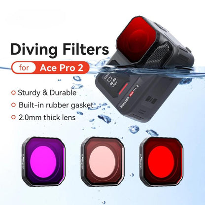 For Insta360 Ace Pro 2 aMagisn Dive Filter Underwater Waterproof Camera Lens Protector - ORIWHIZaMagisnDJI & Insta360 AccessoriesInsta360 Ace Series