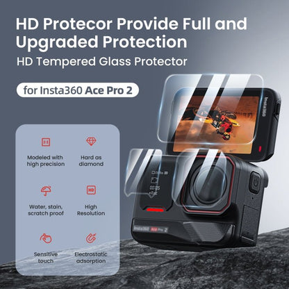 For Insta360 Ace Pro 2 aMagisn Tempered Glass Screen Protector, 1 Set, 2 Sets - ORIWHIZaMagisnDJI & Insta360 AccessoriesInsta360 Ace Series