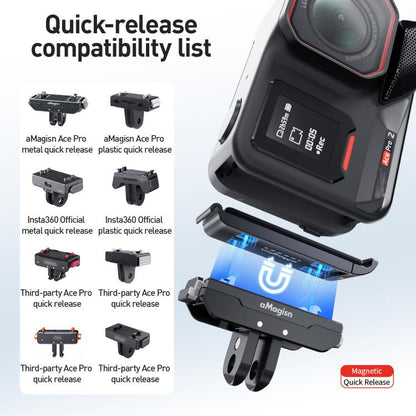 For Insta360 Ace Pro 2 aMagisn Vertical Shooting Battery Cover Magnetic Quick - Release & Splash Proof Battery Door - ORIWHIZaMagisnDJI & Insta360 AccessoriesInsta360 Ace Series