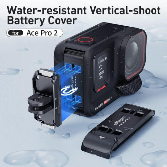 Para Insta360 Ace Pro 2 aMagisn Tapa lateral de batería para disparo vertical resistente al agua Compatible con adaptadores de liberación rápida - ORIWHIZaMagisnAccesorios DJI e Insta360 Serie Insta360 Ace