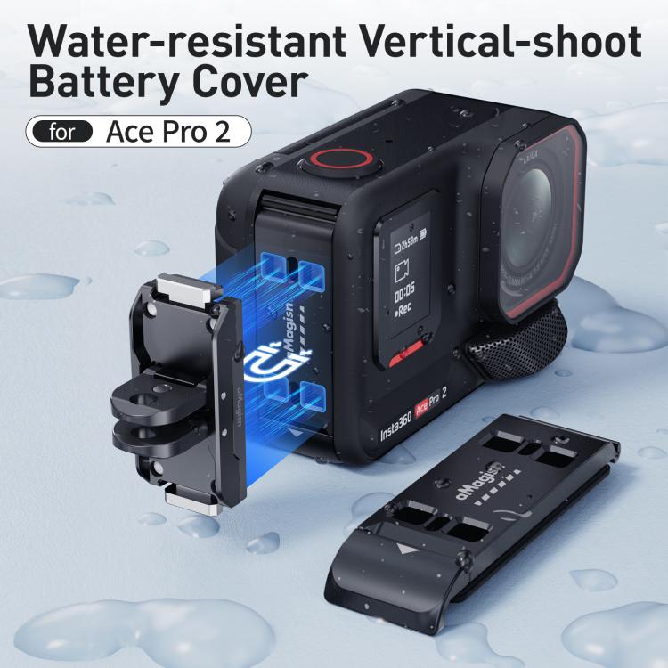 For Insta360 Ace Pro 2 aMagisn Water - resistant Vertical Shooting Battery Side Cover Compatible with Quick - Release Adapters - ORIWHIZaMagisnDJI & Insta360 AccessoriesInsta360 Ace Series