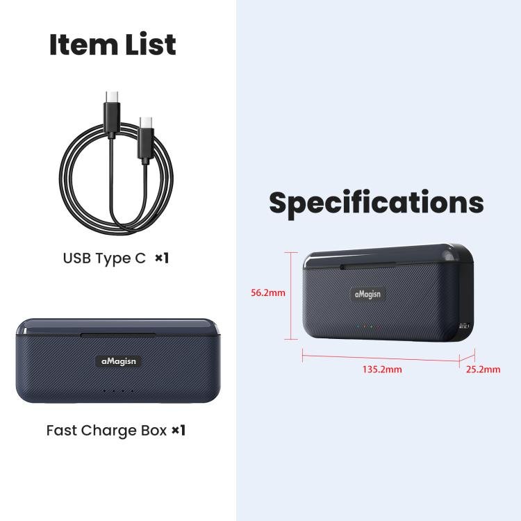 For Insta360 Ace Pro 2 Battery aMagisn Fast Charging Box Charger Storage Compartment, aMagisn - ORIWHIZaMagisnDJI & Insta360 AccessoriesInsta360 Ace Series