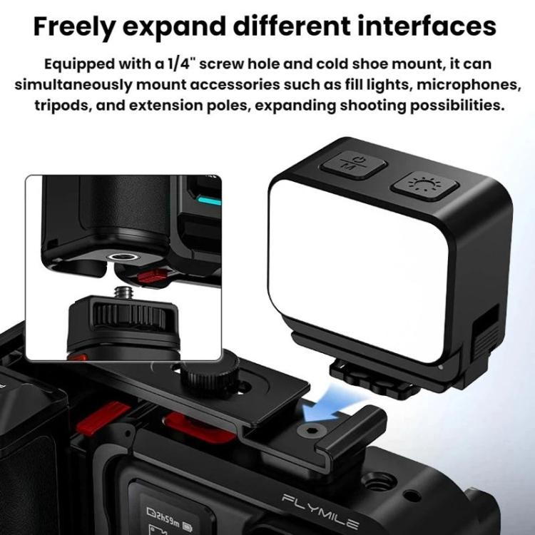 For Insta360 Ace Pro / 2 Flymile Camera Cage Expansion Accessories, Universal Holder, Set Plastic Version - ORIWHIZDJI & Insta360 AccessoriesFlymileInsta360 Ace Series