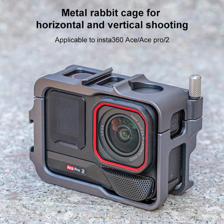 For Insta360 Ace Pro 2 Metal Protective Cage Adapter Frame - ORIWHIZDJI & Insta360 AccessoriesInsta360 Ace SeriesProtection & Cases