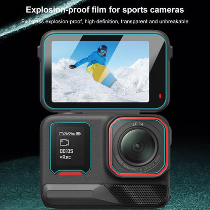 For Insta360 Ace Pro 2 PULUZ 3 in 1 Rear & Front Screen and Lens Tempered Glass Film, For Insta360 Ace Pro 2 - ORIWHIZDJI & Insta360 AccessoriesInsta360 Ace SeriesProtection & Cases
