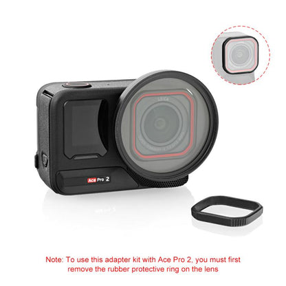 For Insta360 Ace Pro 2 PULUZ 52mm UV Lens Filter Adapter Ring with Lens Cover, For Insta360 Ace Pro 2 Filter Adapter Ring - ORIWHIZDJI & Insta360 AccessoriesInsta360 Ace SeriesLen Accessories