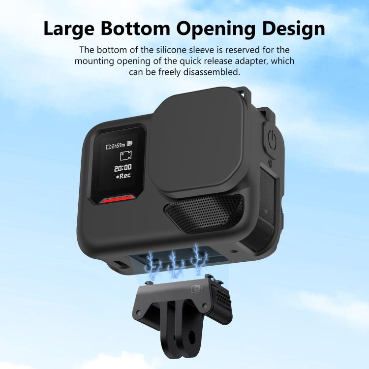 For Insta360 Ace Pro 2 PULUZ Body Silicone Protective Case with Lens Cap & Strap, For Insta360 Ace Pro 2 Silicone Case - ORIWHIZDJI & Insta360 AccessoriesInsta360 Ace SeriesProtection & Cases