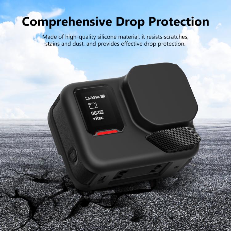 For Insta360 Ace Pro 2 PULUZ Body Silicone Protective Case with Lens Cap & Strap, For Insta360 Ace Pro 2 Silicone Case - ORIWHIZDJI & Insta360 AccessoriesInsta360 Ace SeriesProtection & Cases