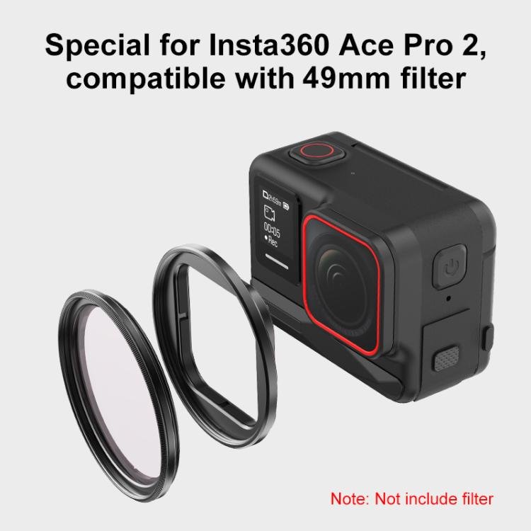 For Insta360 Ace Pro 2 PULUZ Filter Holder Metal Protective Filter Frame, For Insta360 Ace Pro 2 - ORIWHIZDJI & Insta360 AccessoriesInsta360 Ace SeriesLen Accessories