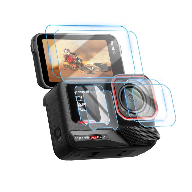For Insta360 Ace Pro 2 STARTRC 2 Sets 3 in 1 Rear & Front Screen + Lens Tempered Glass Film, For Insta360 Ace Pro 2 - ORIWHIZDJI & Insta360 AccessoriesInsta360 Ace SeriesProtection & Cases