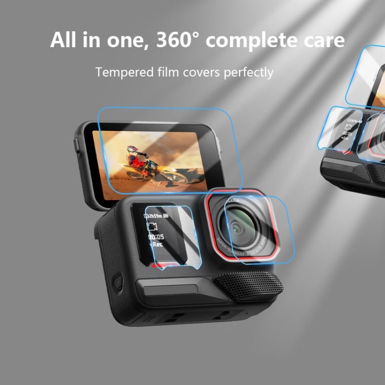 For Insta360 Ace Pro 2 STARTRC 2 Sets 3 in 1 Rear & Front Screen + Lens Tempered Glass Film, For Insta360 Ace Pro 2 - ORIWHIZDJI & Insta360 AccessoriesInsta360 Ace SeriesProtection & Cases