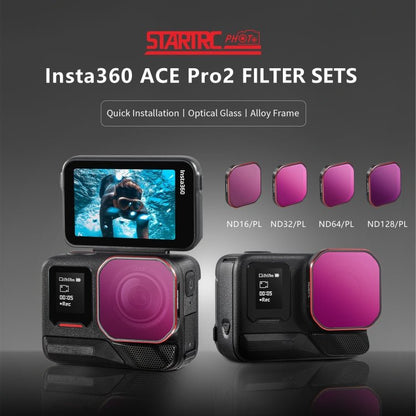 For Insta360 Ace Pro 2 STARTRC 4 in 1 ND16PL ND32PL ND64PL ND128PL Camera Lens Filter - ORIWHIZDJI & Insta360 AccessoriesInsta360 Ace SeriesLen Accessories