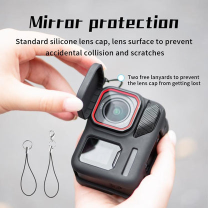 For Insta360 Ace Pro 2 STARTRC Body Silicone Case with Lens Cap & Lanyard - ORIWHIZDJI & Insta360 AccessoriesInsta360 Ace SeriesProtection & Cases