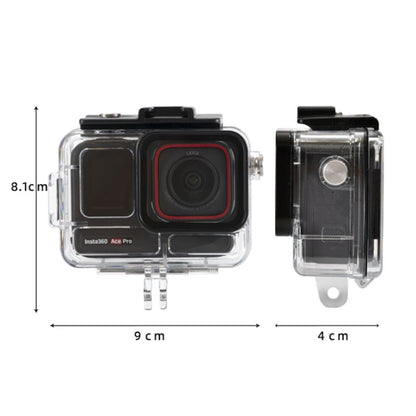 For Insta360 Ace Pro 2 Underwater Waterproof Housing Case with Base Adapter & Screw, For Insta360 Ace Pro 2 - ORIWHIZDJI & Insta360 AccessoriesInsta360 Ace SeriesProtection & Cases