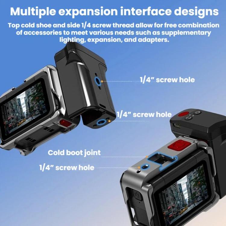 For Insta360 Ace Pro / 2 / X5 Flymile Magnetic Quick - Release Action Camera Street Shooting Handle - ORIWHIZDJI & Insta360 AccessoriesFlymileInsta360 Ace Series
