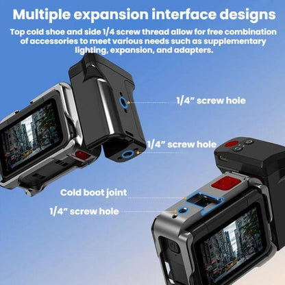 For Insta360 Ace Pro / 2 / X5 Flymile Magnetic Quick - Release Action Camera Street Shooting Handle - ORIWHIZDJI & Insta360 AccessoriesFlymileInsta360 Ace Series