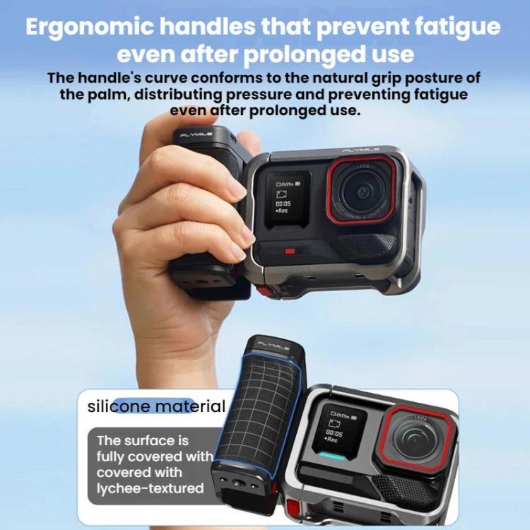 For Insta360 Ace Pro / 2 / X5 Flymile Magnetic Quick - Release Action Camera Street Shooting Handle - ORIWHIZDJI & Insta360 AccessoriesFlymileInsta360 Ace Series