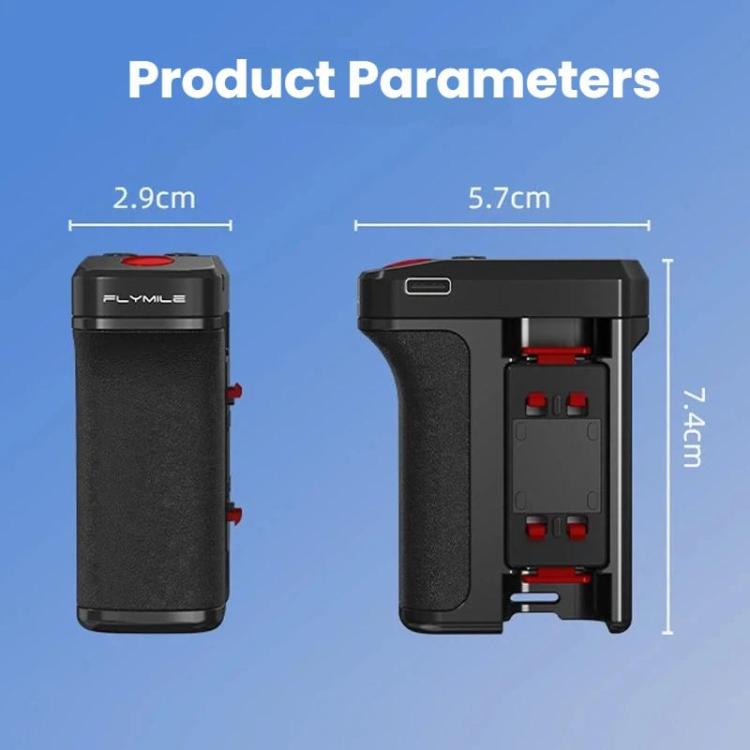 For Insta360 Ace Pro / 2 / X5 Flymile Magnetic Quick - Release Action Camera Street Shooting Handle - ORIWHIZDJI & Insta360 AccessoriesFlymileInsta360 Ace Series