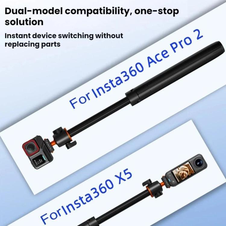 For Insta360 Ace Pro / 2 / X5 Flymile Quick - Release Selfie Extension Pole Tripod - ORIWHIZDJI & Insta360 AccessoriesFlymileInsta360 Ace Series