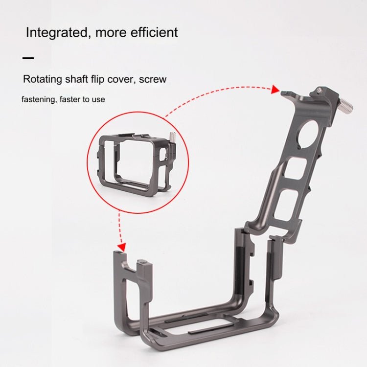 For Insta360 Ace Pro / Ace Aluminum Alloy Metal Rabbit Cage Frame, Aluminum Alloy Cage - ORIWHIZDJI & Insta360 AccessoriesInsta360 Ace SeriesProtection & Cases