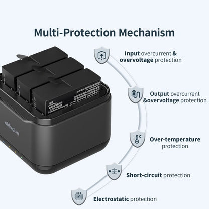 For Insta360 Ace Pro / Ace aMagisn 3 Slots Battery Charger Charging Hub, For Insta360 Ace Pro / Ace - ORIWHIZaMagisnDJI & Insta360 AccessoriesInsta360 Ace Series