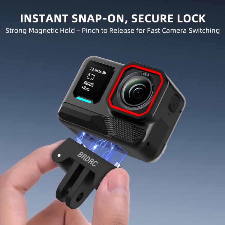 For Insta360 Ace Pro / Ace Pro 2 BRDRC Two - Claw Extendable Magnetic Quick - Release Base - ORIWHIZBRDRCDJI & Insta360 AccessoriesInsta360 Ace Series