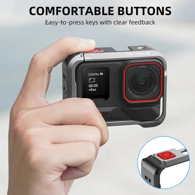 For Insta360 Ace Pro / Ace Pro 2 Flymile Rabbit Cage Metal Protective Frame Extension Action Camera Accessories, For Insta360 Ace Pro / Ace Pro 2 - ORIWHIZDJI & Insta360 AccessoriesFlymileInsta360 Ace Series
