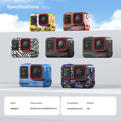 For Insta360 Ace Pro aMagisn Body Sticker Sports Camera Accessories - ORIWHIZaMagisnDJI & Insta360 AccessoriesInsta360 Ace Series