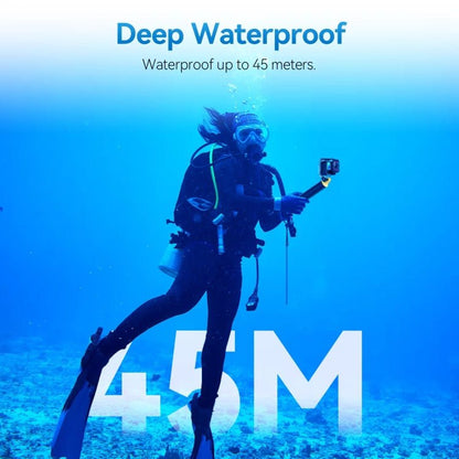 For Insta360 Ace Pro Camera TELESIN 45m Waterproof Case Underwater Diving Housing Cover, Waterproof Case - ORIWHIZDJI & Insta360 AccessoriesInsta360 Ace SeriesProtection & Cases