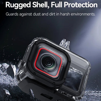 For Insta360 Ace Pro Camera TELESIN 45m Waterproof Case Underwater Diving Housing Cover, Waterproof Case - ORIWHIZDJI & Insta360 AccessoriesInsta360 Ace SeriesProtection & Cases