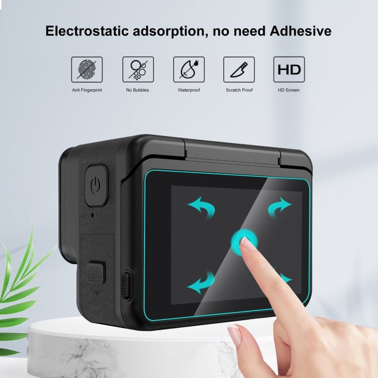 For Insta360 Ace Pro PULUZ 3 in 1 Rear & Front Screen + Lens Tempered Glass Film, For Insta360 Ace Pro - ORIWHIZDJI & Insta360 AccessoriesInsta360 Ace SeriesProtection & Cases