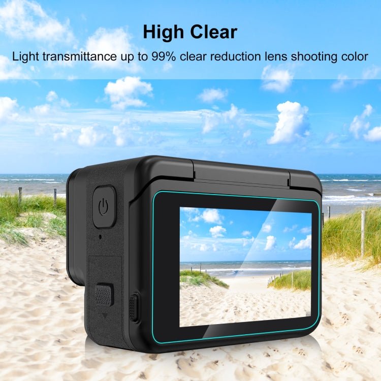 For Insta360 Ace Pro PULUZ 3 in 1 Rear & Front Screen + Lens Tempered Glass Film, For Insta360 Ace Pro - ORIWHIZDJI & Insta360 AccessoriesInsta360 Ace SeriesProtection & Cases