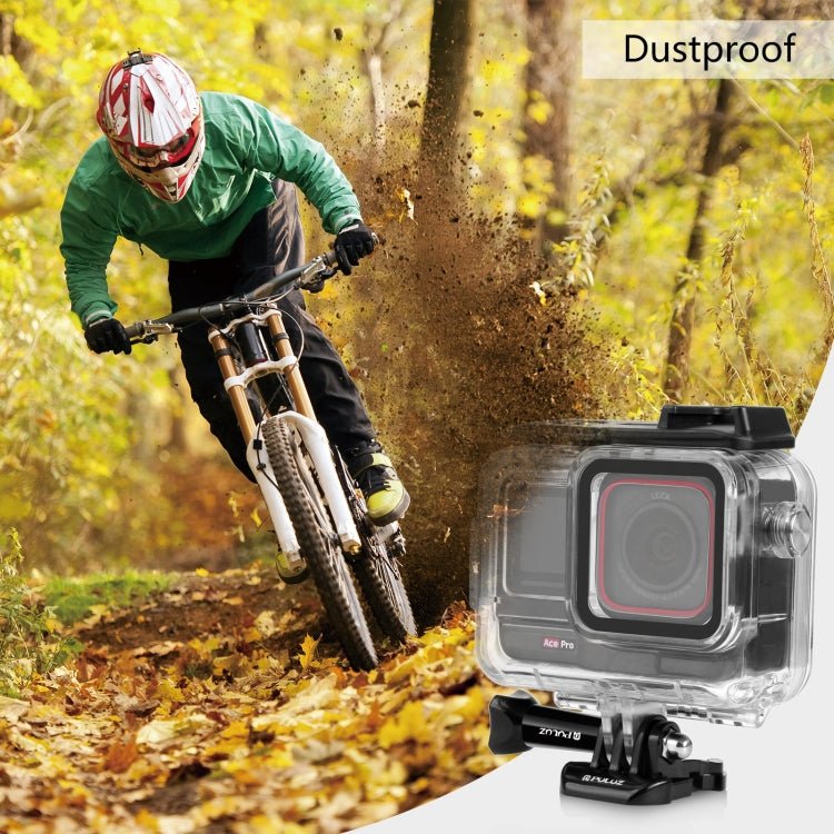 For Insta360 Ace Pro PULUZ 60m Underwater Waterproof Housing Case with Base Adapter & Screw, For Insta360 Ace Pro Underwater Case - ORIWHIZDJI & Insta360 AccessoriesInsta360 Ace SeriesProtection & Cases
