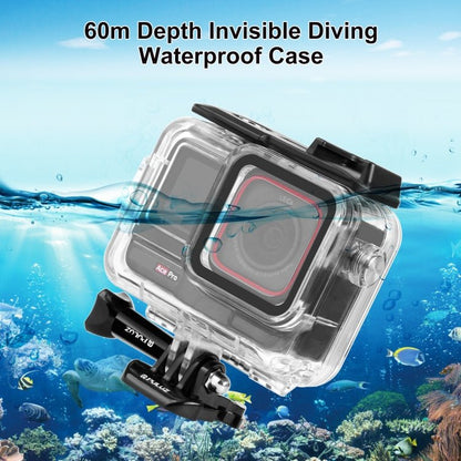 For Insta360 Ace Pro PULUZ 60m Underwater Waterproof Housing Case with Base Adapter & Screw, For Insta360 Ace Pro Underwater Case - ORIWHIZDJI & Insta360 AccessoriesInsta360 Ace SeriesProtection & Cases