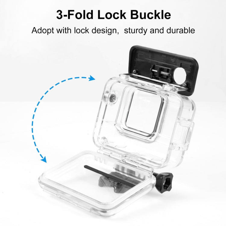 For Insta360 Ace Pro PULUZ 60m Underwater Waterproof Housing Case with Base Adapter & Screw, For Insta360 Ace Pro Underwater Case - ORIWHIZDJI & Insta360 AccessoriesInsta360 Ace SeriesProtection & Cases