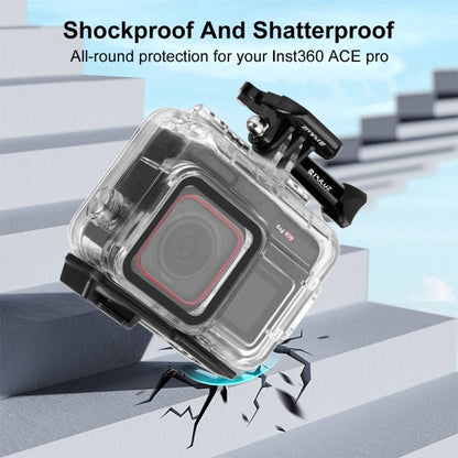 For Insta360 Ace Pro PULUZ 60m Underwater Waterproof Housing Case with Base Adapter & Screw, For Insta360 Ace Pro Underwater Case - ORIWHIZDJI & Insta360 AccessoriesInsta360 Ace SeriesProtection & Cases